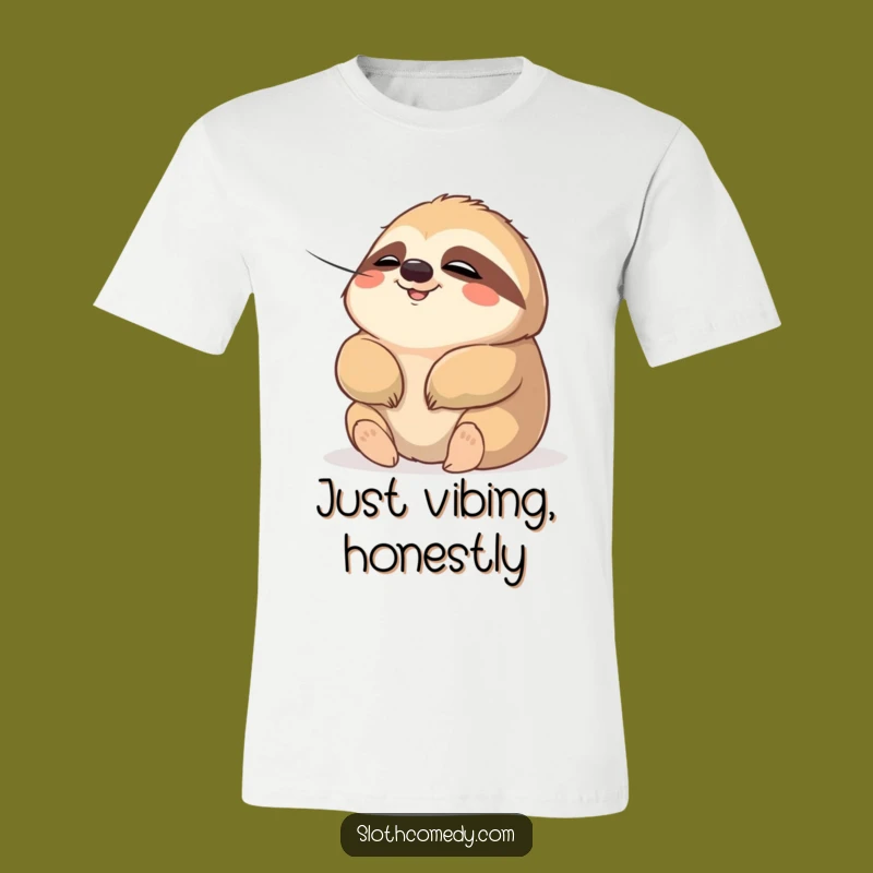 Funny Chubby Sloth Breeze T-Shirt: Chill with Humor - Ultimate Funny Gift Tee