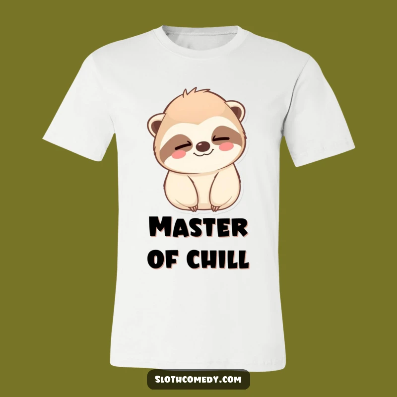 Funny Kawaii Sloth Wink T-Shirt: Cool & Calm, Ideal Funny Gift!