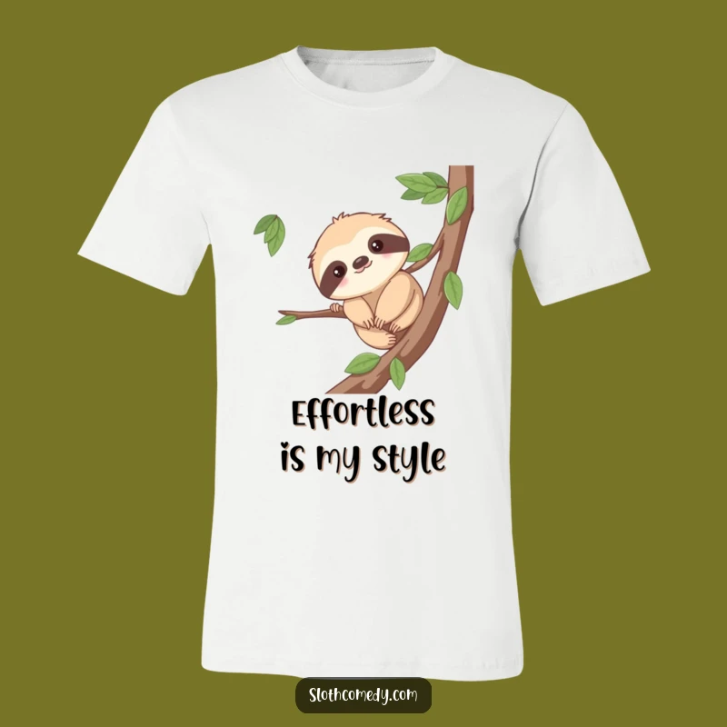 Funny Sloth Effort T-Shirt: Inch Along with Humor - Ultimate Funny Gift Tee