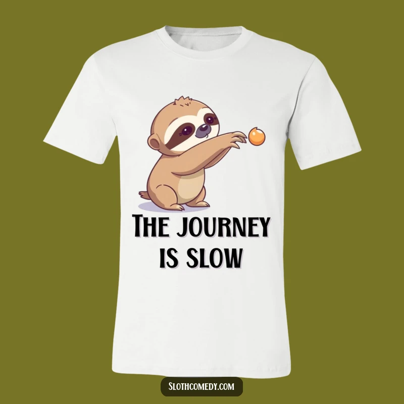 Funny Sloth Slow Reach T-Shirt - Relatable Procrastination Tee, Great Funny Gift