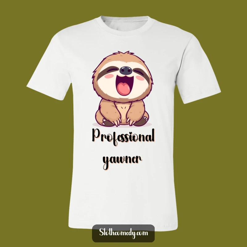 Funny Sloth Yawn T-Shirt - Hilarious & Comfortable Sleepy Apparel