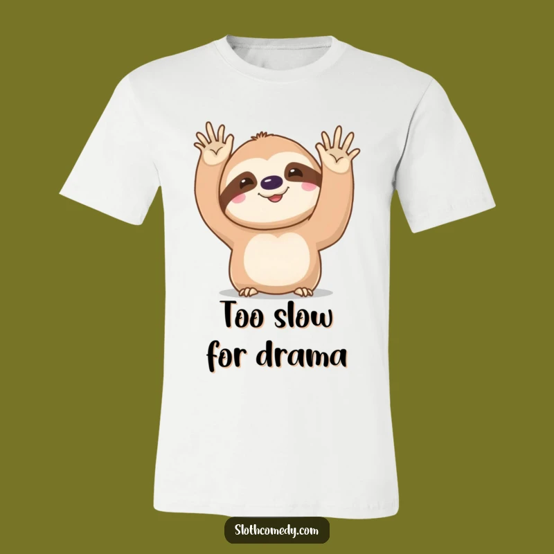 Funny Kawaii Sloth Wave T-Shirt: Adorable and Hilarious Unisex Gift