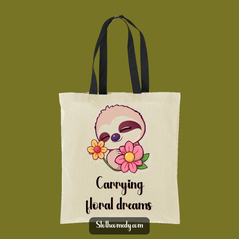 Funny Sloth Wink Tote Bag: Carry Your Charm - Practical & Humorous Gift