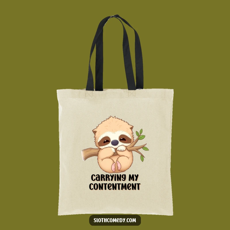 Funny Kawaii Sloth Hug Tote Bag: Carry Comfort, Wonderful Funny Gift!