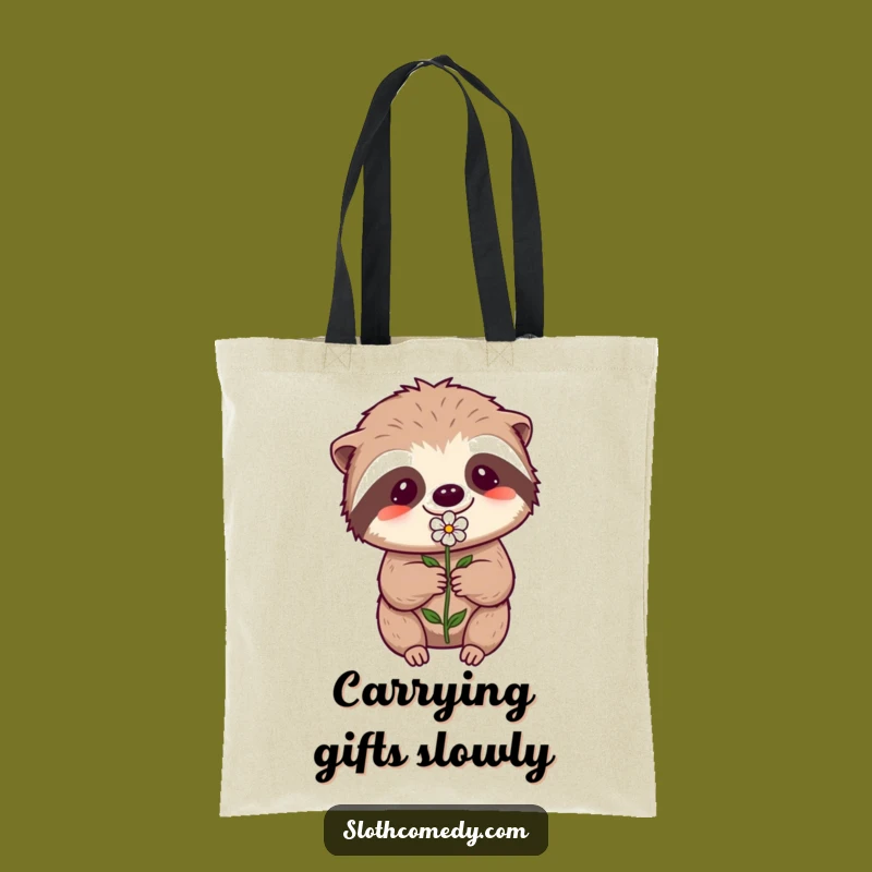 Funny Kawaii Sloth Tote Bag - Carry Your Efforts with This Dedicated Sloth Bag