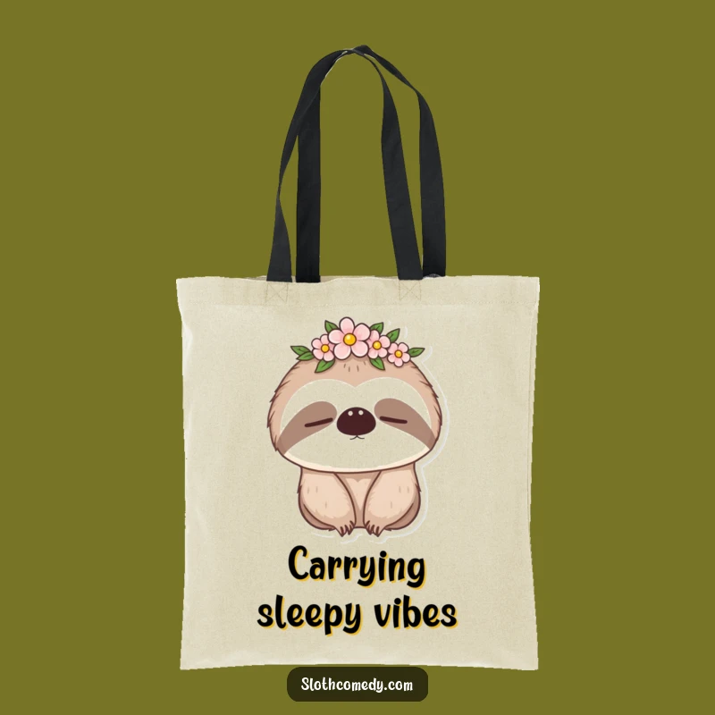 Funny Sleepy Sloth Tote Bag: Carry Your Essentials with Chill, a Practical Funny Gift
